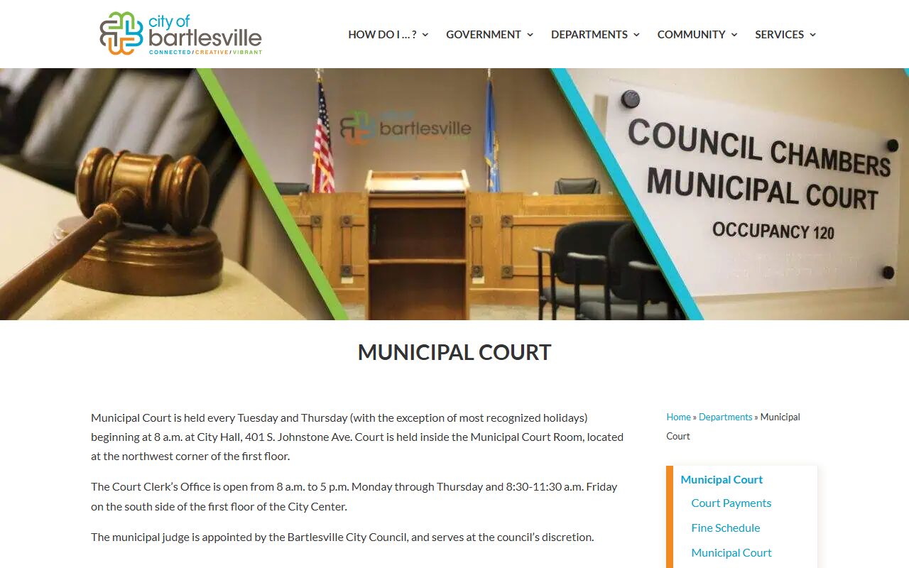 Bartlesville Municipal Court released inmates records