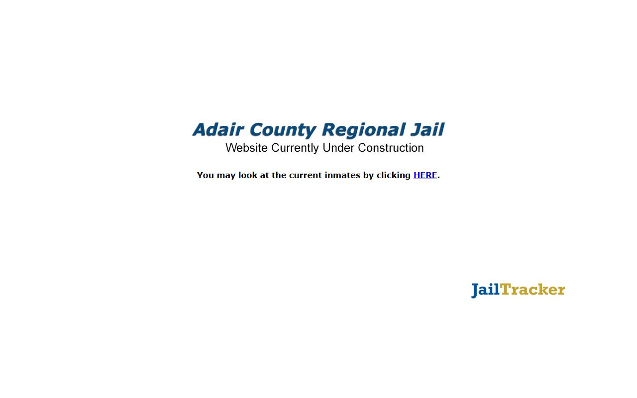 Adair County Regional Jail official website for released inmates