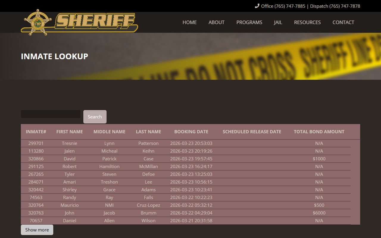 Delaware County inmate lookup portal