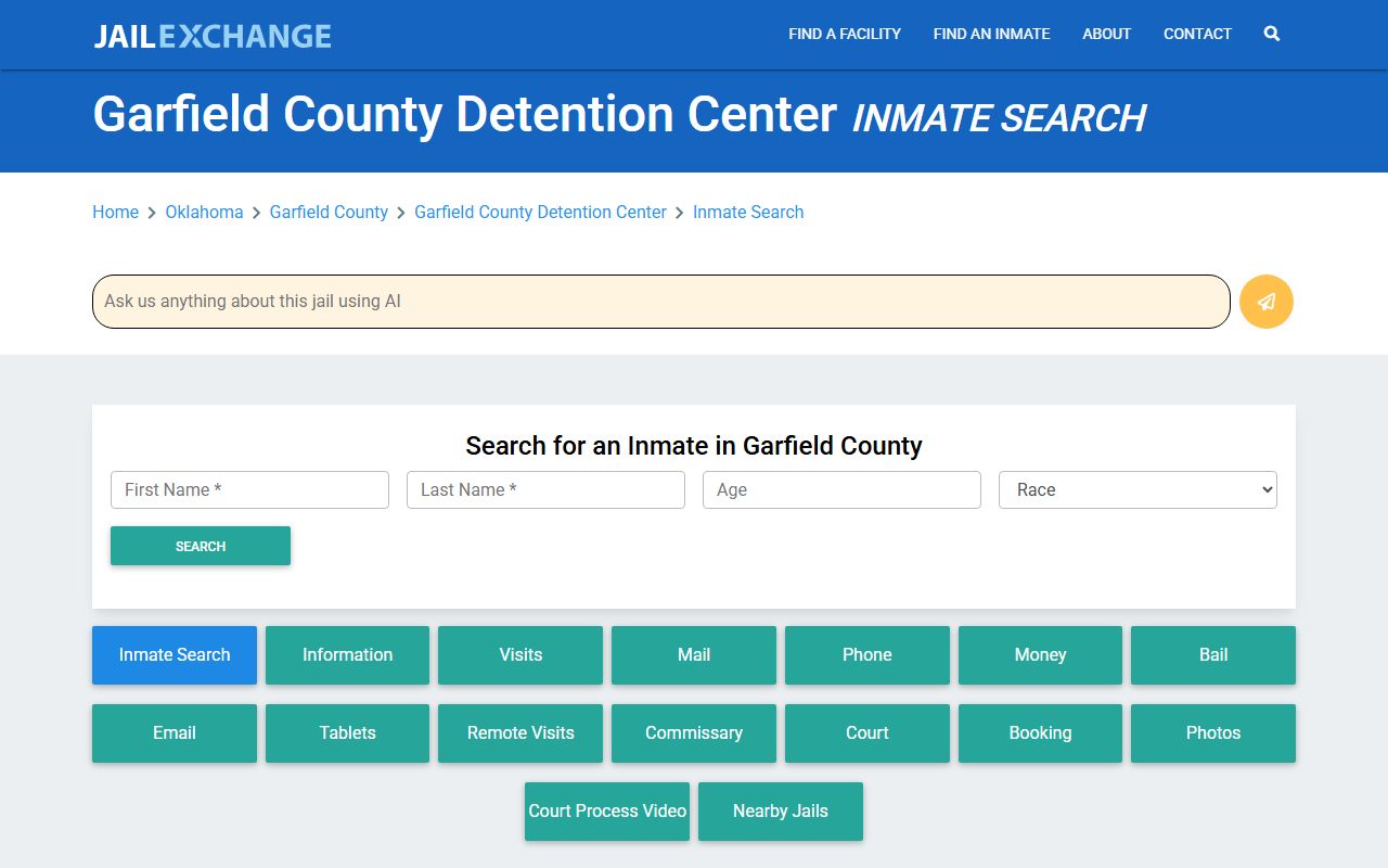 Garfield County Detention Center information
