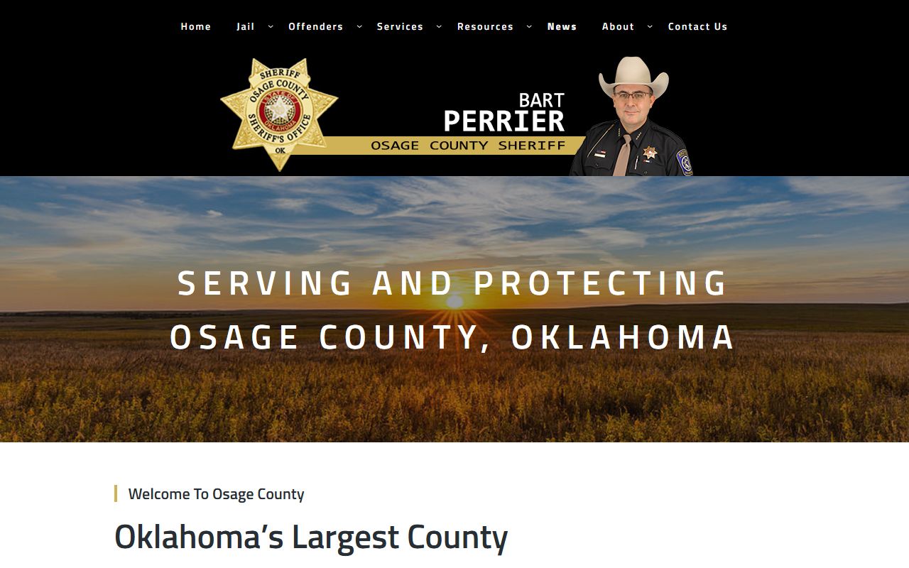 Osage County Sheriff's Office website