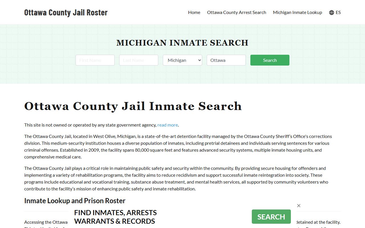 Ottawa County Jail portal