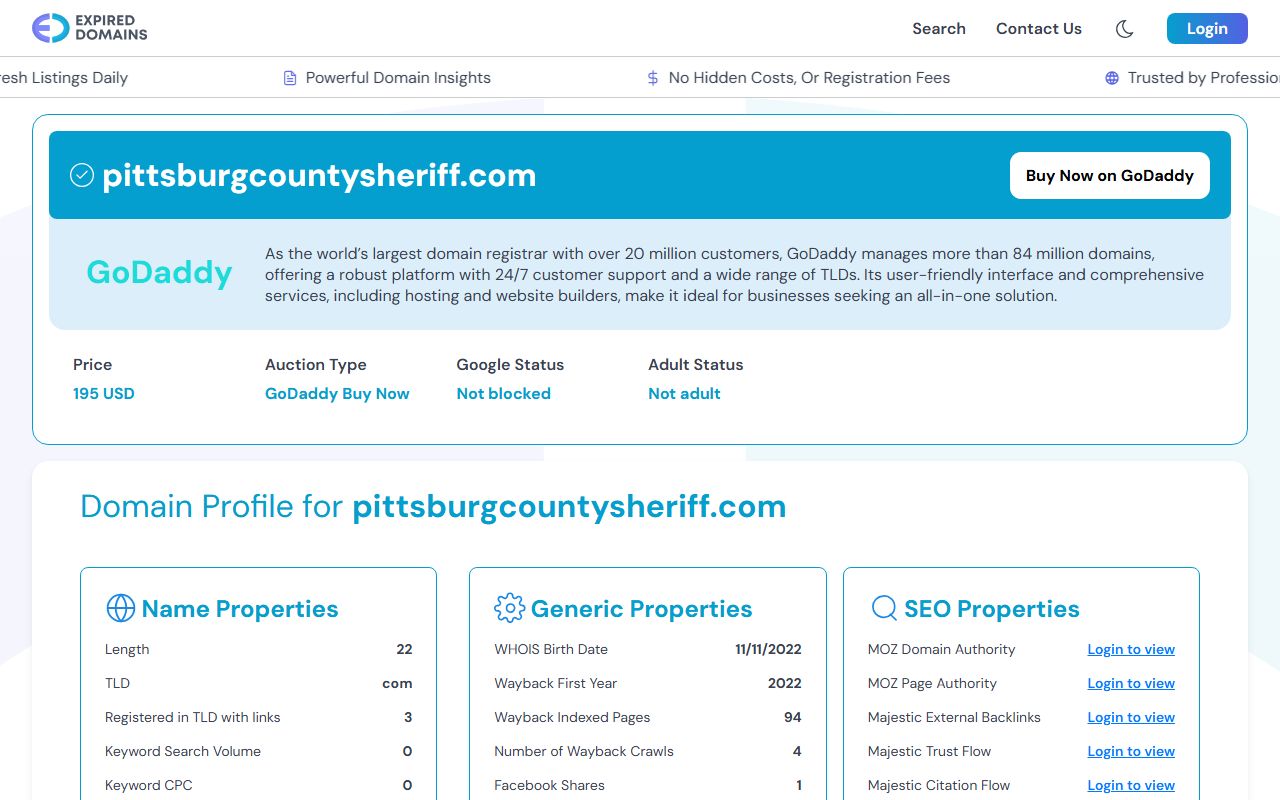 Pittsburg County Sheriff Office website
